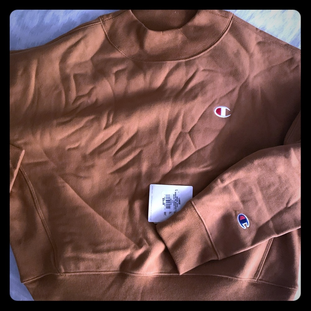 Cropped ladies champion crew sweatshirt NEW size L